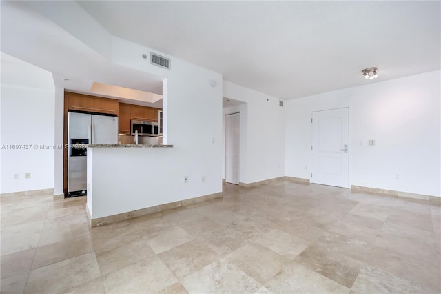 view of unfurnished living room