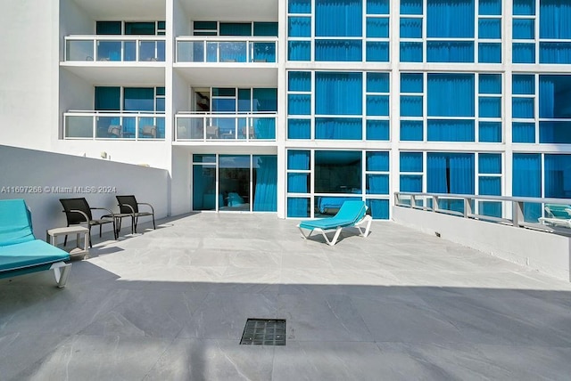 interior space featuring a patio area