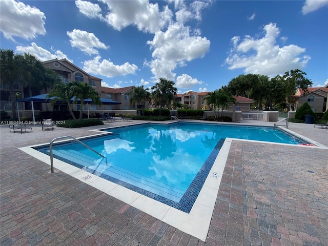 view of pool with a patio