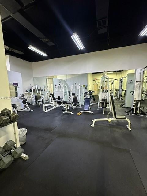 view of gym