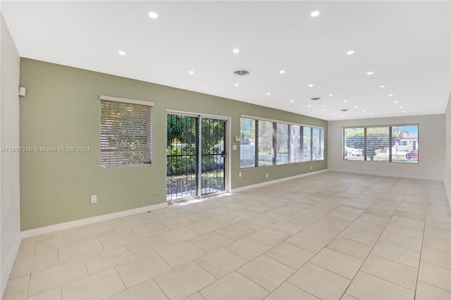 view of tiled empty room