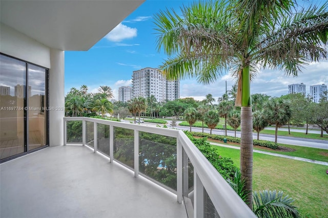 view of balcony