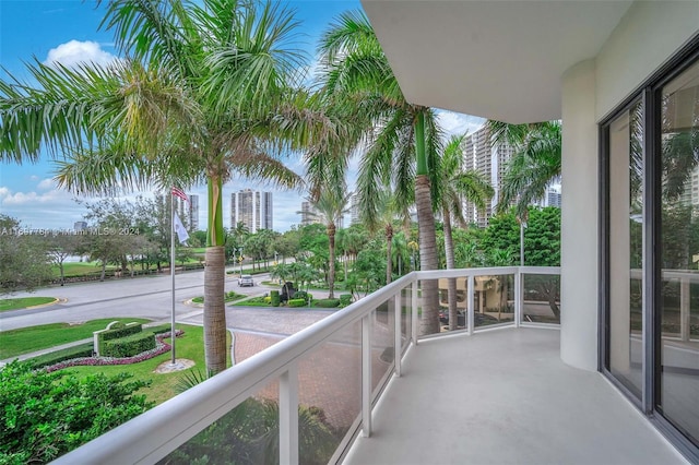 view of balcony