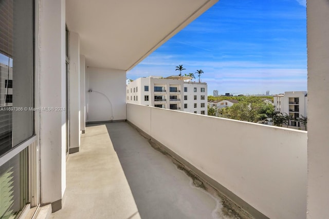 view of balcony