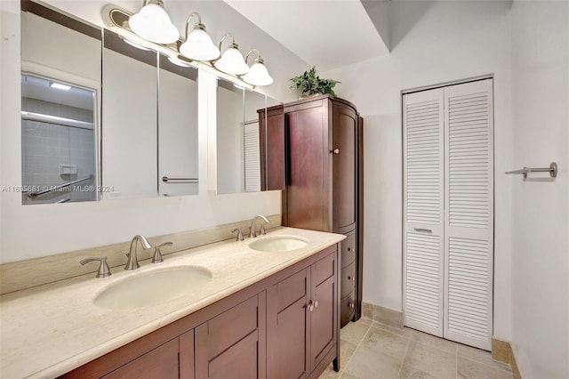 bathroom with vanity