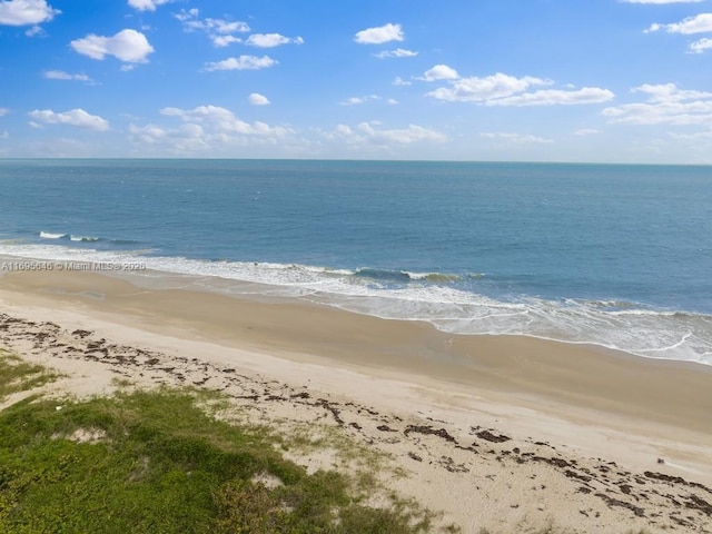 water view featuring a beach view