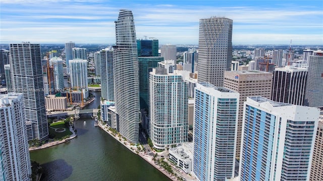 view of city with a water view