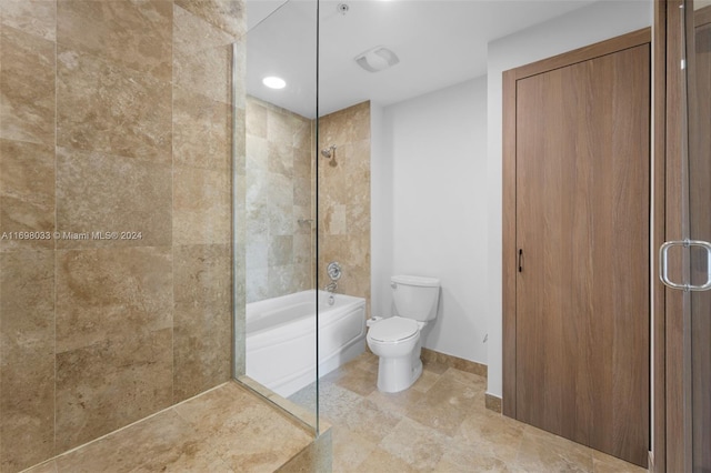 bathroom featuring tile patterned floors and toilet