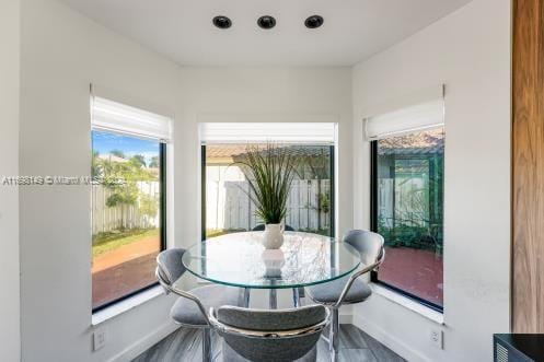 view of dining space