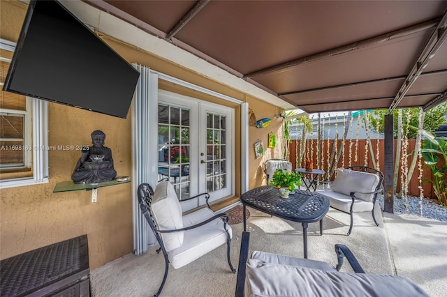 view of patio / terrace with french doors