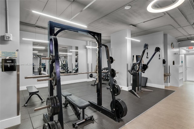 view of exercise room