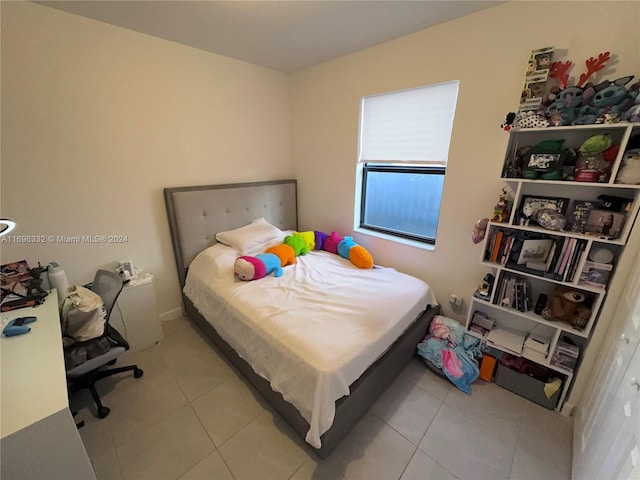 view of tiled bedroom