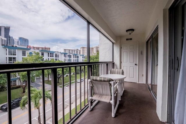 view of balcony