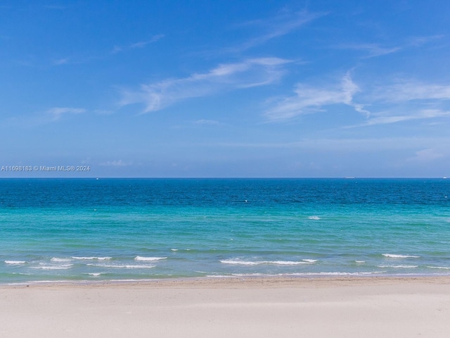 water view with a view of the beach