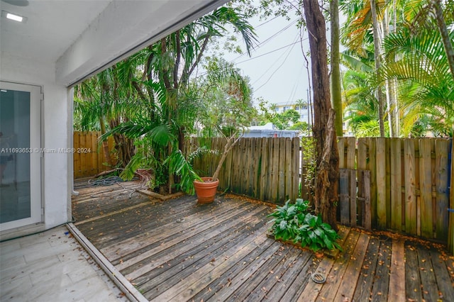 view of wooden terrace