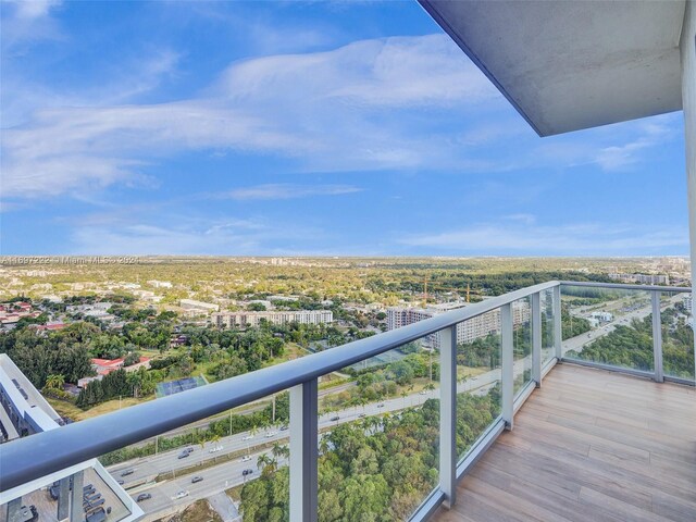 16385 Biscayne Blvd Unit 3201/Lph01, North Miami Beach, FL 33160 - balcony with view of wooded area