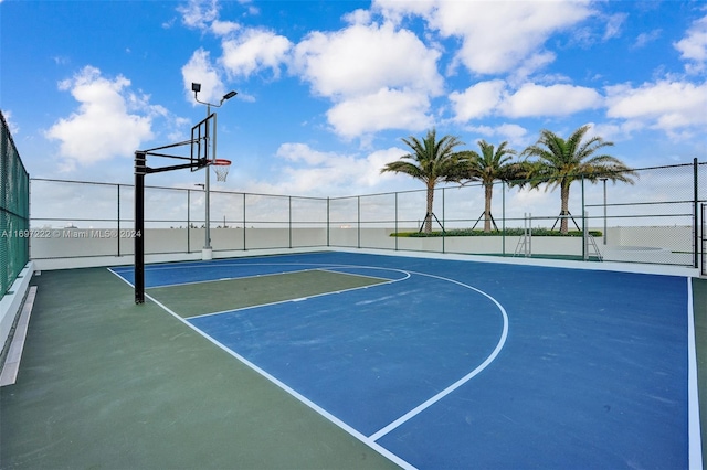 view of basketball court