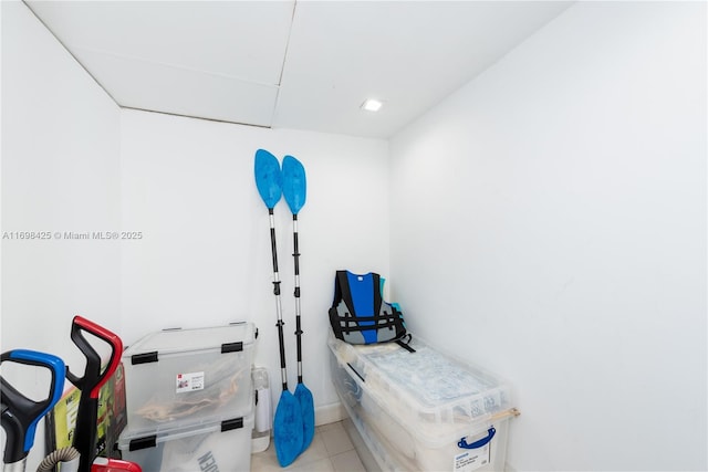 view of storage room