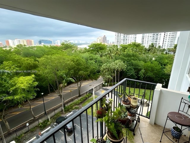 view of balcony