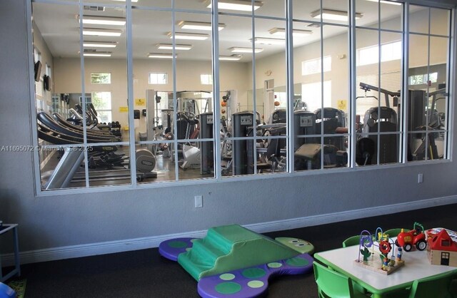 view of exercise room