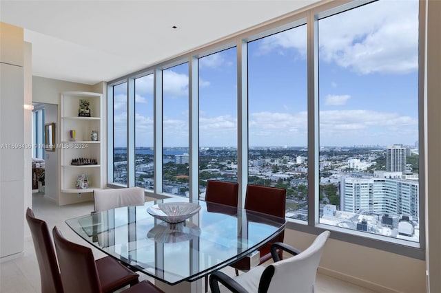 view of dining space