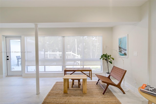 interior space featuring plenty of natural light