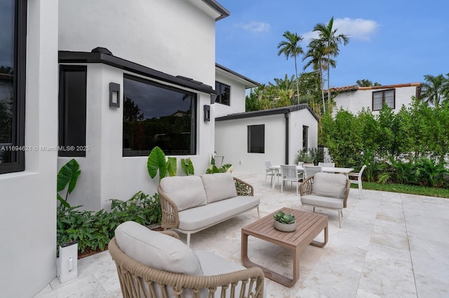 view of patio / terrace featuring outdoor lounge area