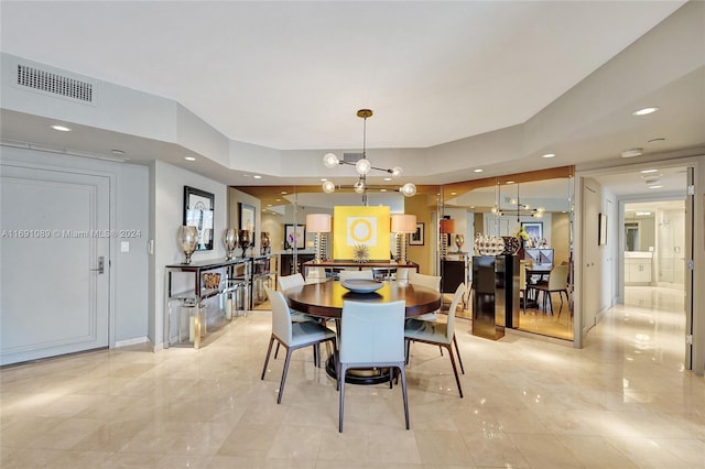 view of dining room