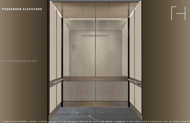 room details with elevator