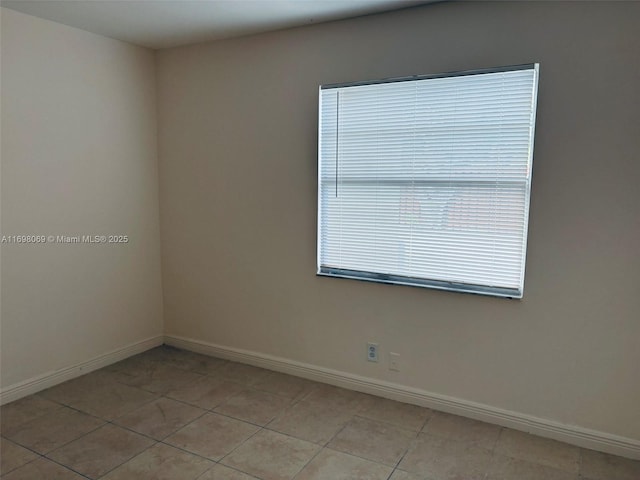 view of tiled empty room