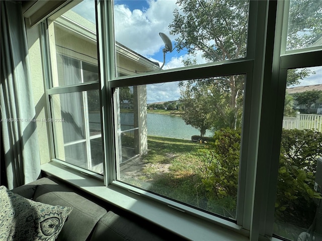 room details with a water view