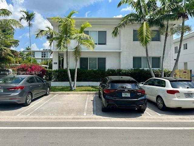 1065 98th St Unit 2, Bay Harbor Islands, FL 33154 - view of front of property featuring uncovered parking