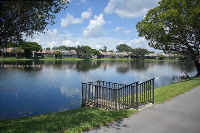 view of water feature