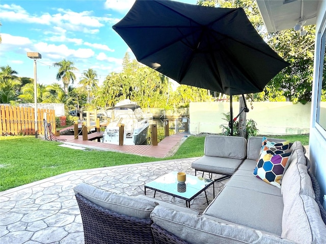 view of patio / terrace with outdoor lounge area