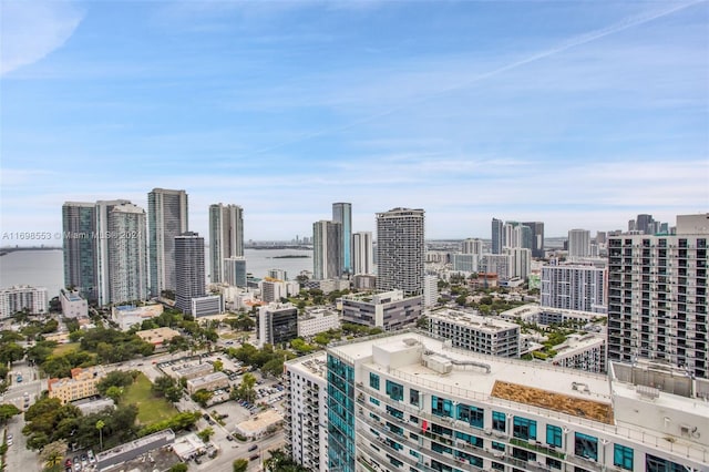 city view with a water view