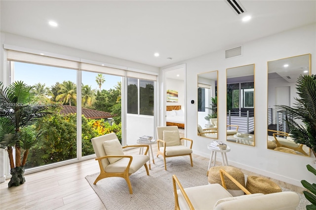 sunroom with a wealth of natural light