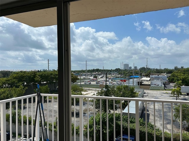 view of balcony