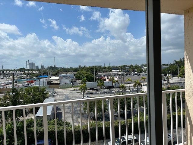 view of balcony