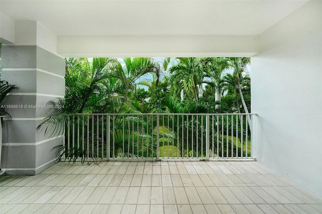 view of balcony