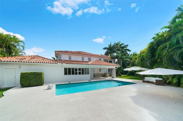 rear view of house with a patio area