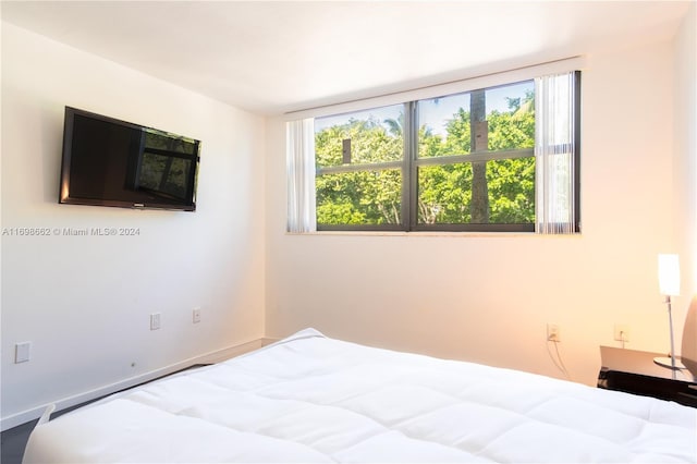 bedroom with multiple windows