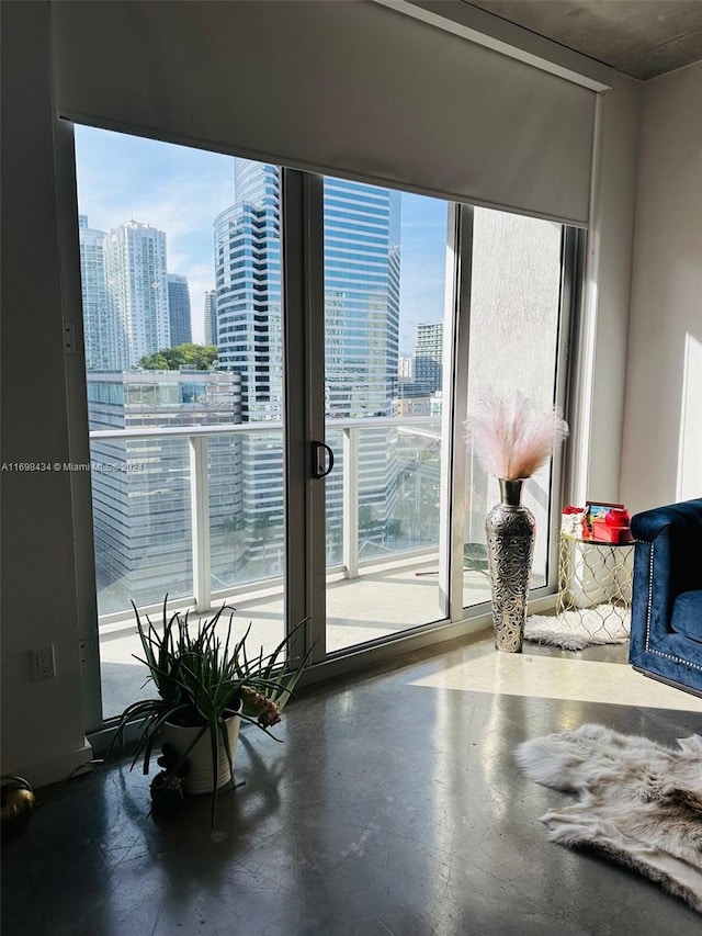 doorway to outside with a healthy amount of sunlight