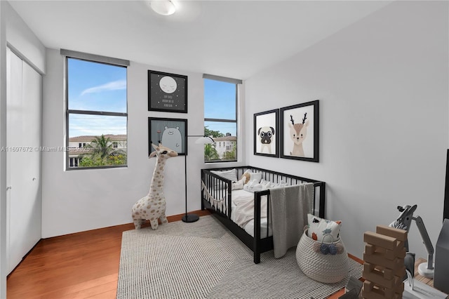 909 NE 16th Ter Unit 2, Fort Lauderdale, FL 33304 - bedroom with wood finished floors