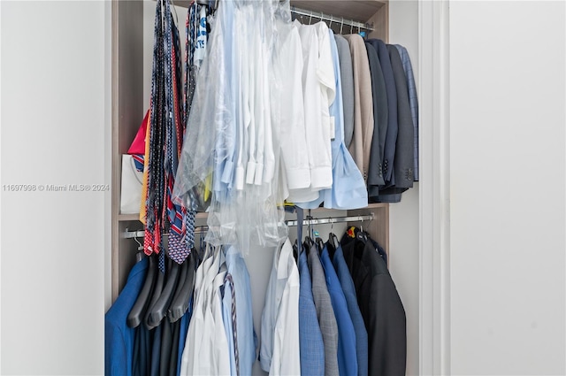 view of closet