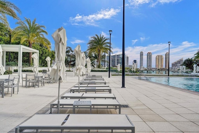 exterior space featuring a community pool