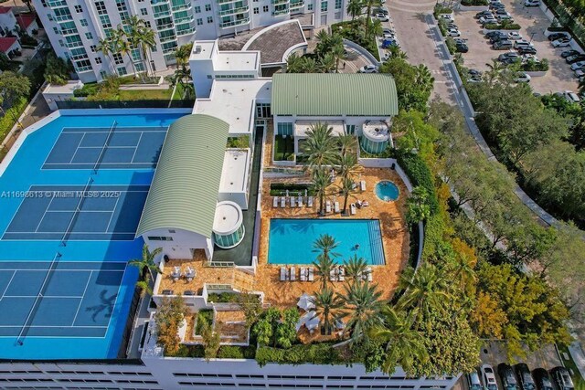 3201 NE 183rd St Unit 2607, Aventura, FL 33160 - drone / aerial view of a pool area