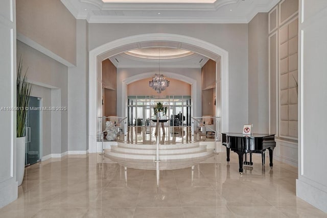 3201 NE 183rd St Unit 2607, Aventura, FL 33160 - community lobby featuring crown molding
