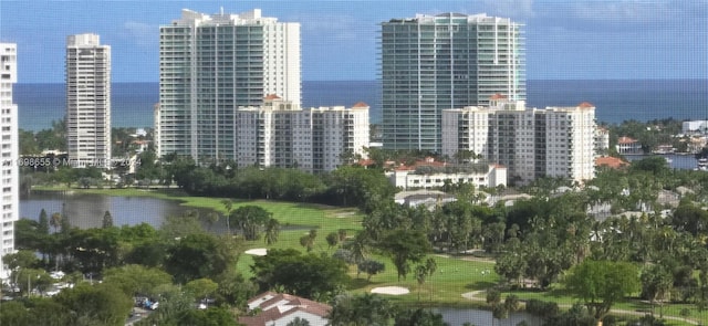 view of city featuring a water view