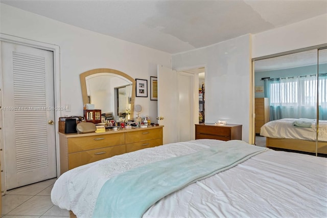 view of tiled bedroom