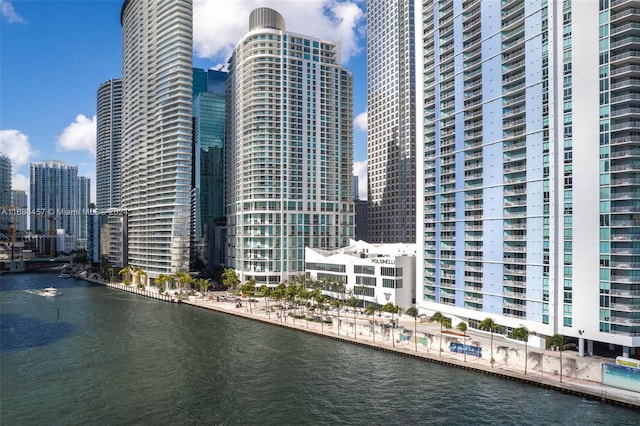 view of city featuring a water view